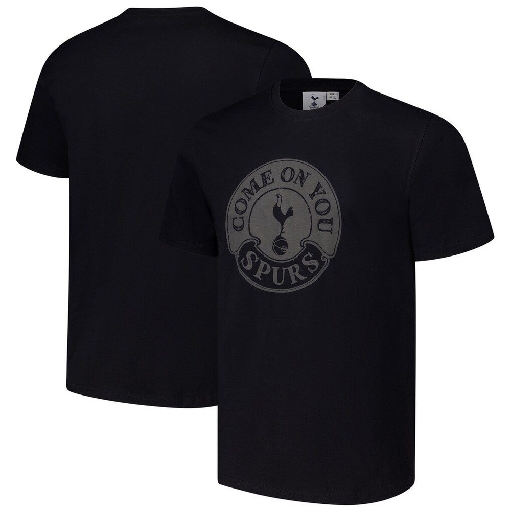 Tottenham Hotspur Mens Black Come On You Spurs Graphic T-Shirt Size M NWT
